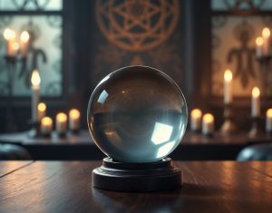 boule de cristal dans église